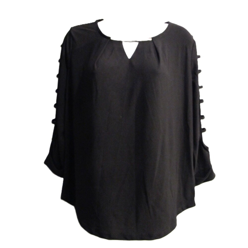 Love Scarlett Black Top – Peek-a-Boo Sleeve Detail Small NWT